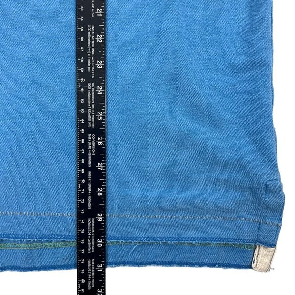 Vintage American Eagle Outfitters Light Blue Vintage Fit Patch Prep Polo Men XL - Picture 10 of 12